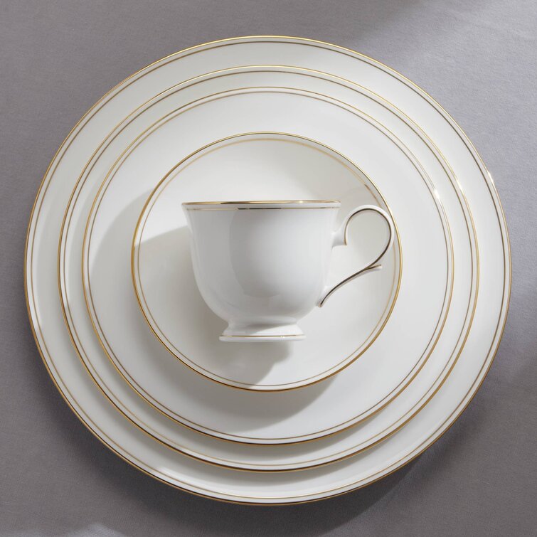 Lenox Federal Gold Bone China 5 Piece Place Setting, Service for 1